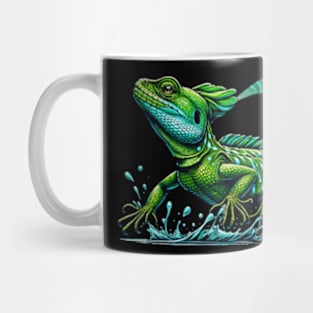 Basilisk Lizard Cool Lizard Art Herpetology Basilisk Lizard Mug